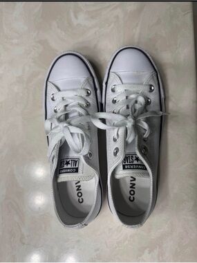 Converse White Low Top All Star Sneakers